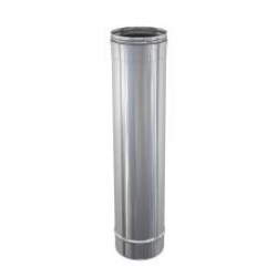 ELEMENTO DRITTO LUNGHEZZA 1 MT - IN ACCIAIO INOX - Ø 300 mm - ALTEZ...