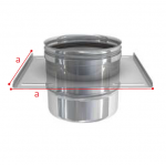 SUPPORTO A SOLAIO IN ACCIAIO INOX - DIAMETRO 400 MM