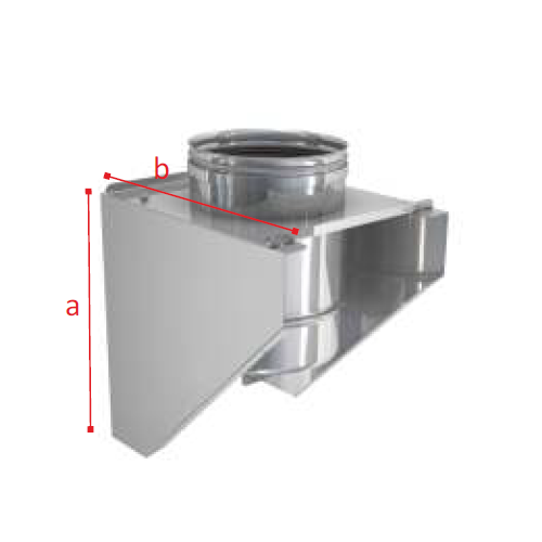 SUPPORTO A MURO IN ACCIAIO INOX -...