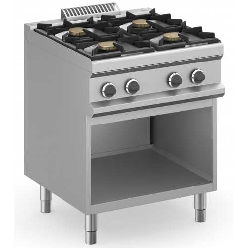 CUCINA A GAS 4 FUOCHI PROFESSIONALE