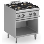 CUCINA A GAS 4 FUOCHI PROFESSIONALE
