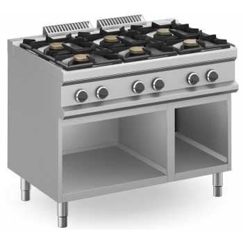 CUCINA A GAS 6 FUOCHI PROFESSIONALE