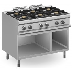 CUCINA A GAS 6 FUOCHI PROFESSIONALE