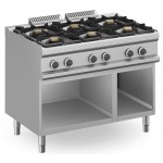 CUCINA A GAS 6 FUOCHI PROFESSIONALE