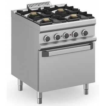 CUCINA 4 FUOCHI A GAS CON FORNO ELETTRICO VENTILATO