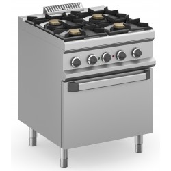 CUCINA 4 FUOCHI A GAS CON FORNO ELETTRICO VENTILATO