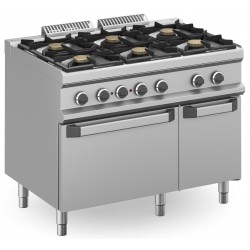 CUCINA 6 FUOCHI A GAS CON FORNO ELETTRICO