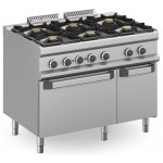 CUCINA 6 FUOCHI A GAS CON FORNO ELETTRICO
