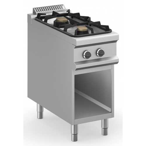 CUCINA A GAS PROFESSIONALE 2 FUOCHI