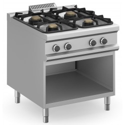 CUCINA PROFESSIONALE 4 FUOCHI A GAS