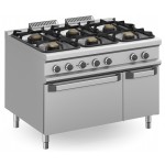 CUCINA A GAS 6 FUOCHI CON FORNO ELETTRICO