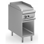 FRY TOP A GAS PROFESSIONALE PIASTRA LISCIA