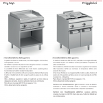 FRIGGITRICE ELETTRICA PROFESSIONALE SU ARMADIO CHIUSO