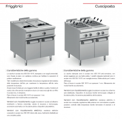CUOCIPASTA A GAS PROFESSIONALE 1 VASCA DA 40 LT