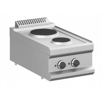 CUCINA ELETTRICA 2 PIASTRE TONDE DA BANCO