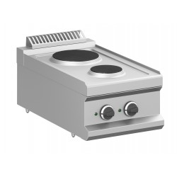 CUCINA ELETTRICA 2 PIASTRE TONDE DA BANCO