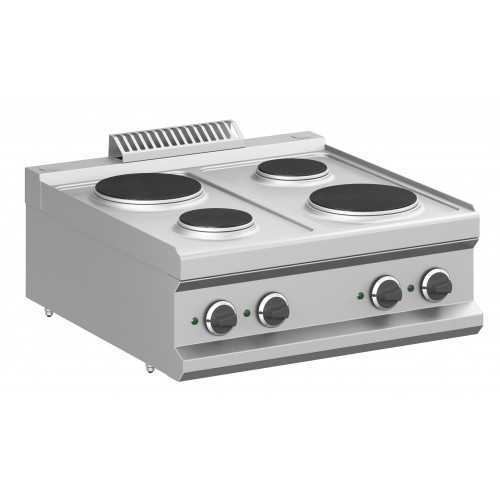 CUCINA ELETTRICA 4 PIASTRE TONDE DA BANCO