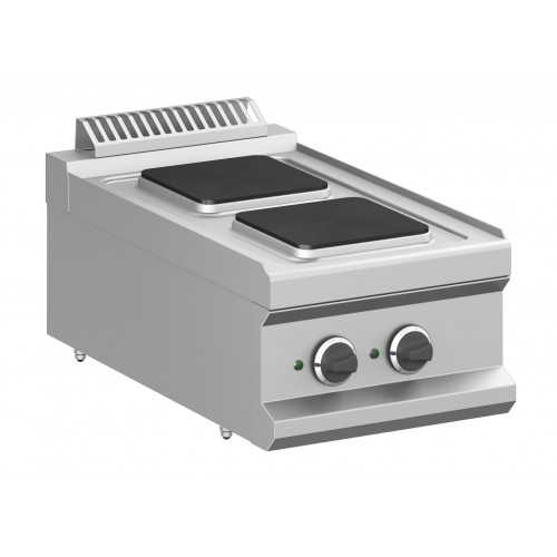 CUCINA ELETTRICA 2 PIASTRE QUADRE DA BANCO