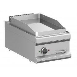 FRY TOP PROFESSIONALE ELETTRICO DA BANCO PIASTRA LISCIA CROMATA - PROFONDITA' 70 cm