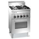 CUCINA A GAS 4 FUOCHI CON FORNO ELETTRICO E GRILL ELETTRICO