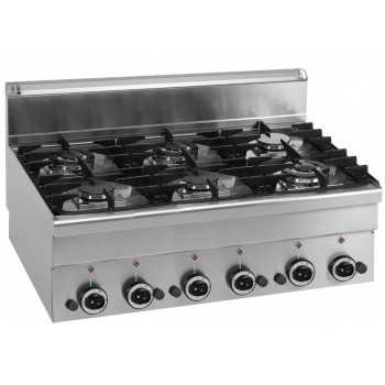 CUCINA A GAS 6 FUOCHI DA BANCO