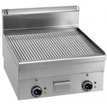 FRY TOP ELETTRICO DA BANCO PIASTRA RIGATA