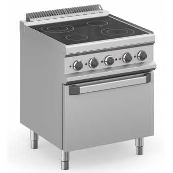 CUCINA ELETTRICA CON PIANO IN VETROCERAMICA SU FORNO ELETTRICO