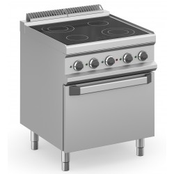 CUCINA ELETTRICA CON PIANO IN VETROCERAMICA SU FORNO ELETTRICO