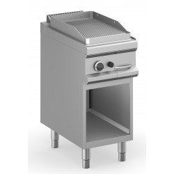 FRY TOP A GAS PROFESSIONALE PIASTRA RIGATA