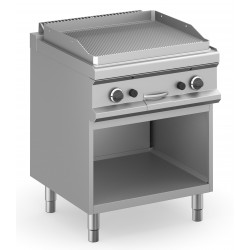FRY TOP A GAS PROFESSIONALE PIASTRA RIGATA