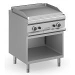 FRY TOP A GAS PROFESSIONALE PIASTRA RIGATA