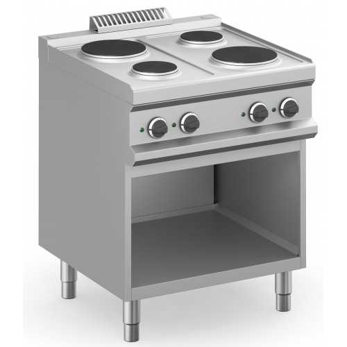 CUCINA ELETTRICA PROFESSIONALE 4 PIASTRE TONDE