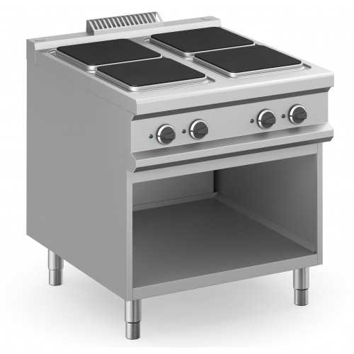 CUCINA ELETTRICA PROFESSIONALE 4 PIASTRE QUADRE