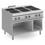 CUCINA ELETTRICA PROFESSIONALE 6 PIASTRE QUADRE
