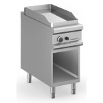 FRY TOP A GAS PROFESSIONALE PIASTRA LISCIA CROMATA