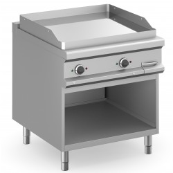 FRY TOP ELETTRICO PROFESSIONALE PIASTRA LISCIA CROMATA