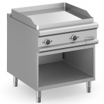 FRY TOP ELETTRICO PROFESSIONALE PIASTRA LISCIA CROMATA