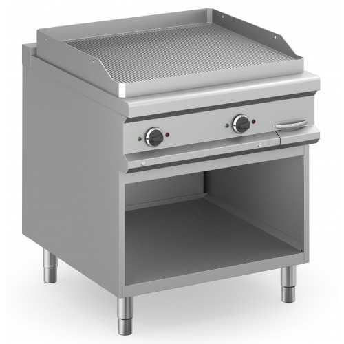 FRY TOP ELETTRICO PROFESSIONALE PIASTRA RIGATA