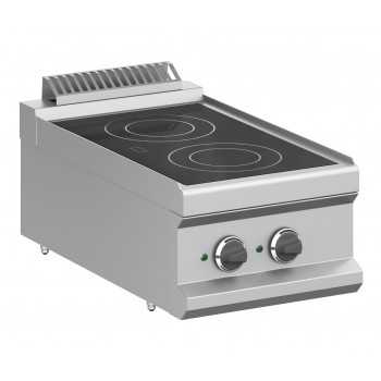 CUCINA PROFESSIONALE DA BANCO PIANO IN VETROCERAMICA