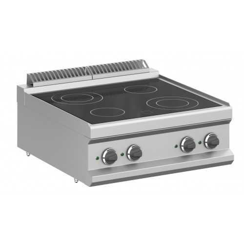 CUCINA IN VETROCERAMICA 4 PIASTRE ELETTRICHE