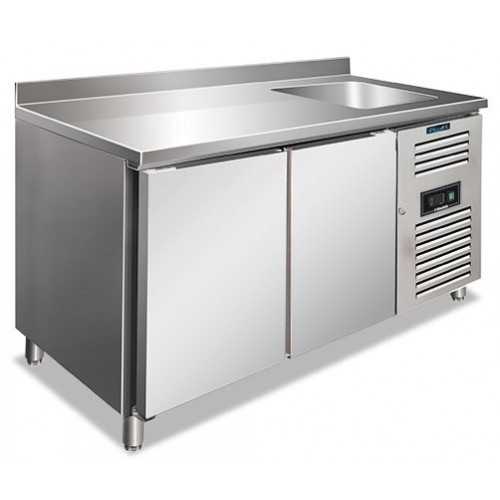 TAVOLO REFRIGERATO CON LAVELLO A...