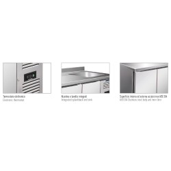 TAVOLO REFRIGERATO CON LAVELLO