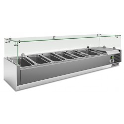 BANCO PIZZA CON VETRINA INGREDIENTI
