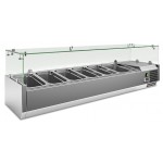 BANCO PIZZA CON VETRINA INGREDIENTI