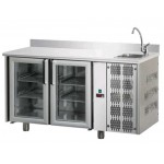 TAVOLO REFRIGERATO PORTE IN VETRO