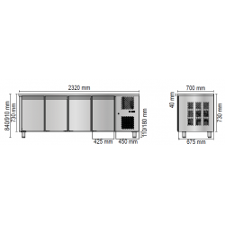 BANCO FRIGO 4 PORTE