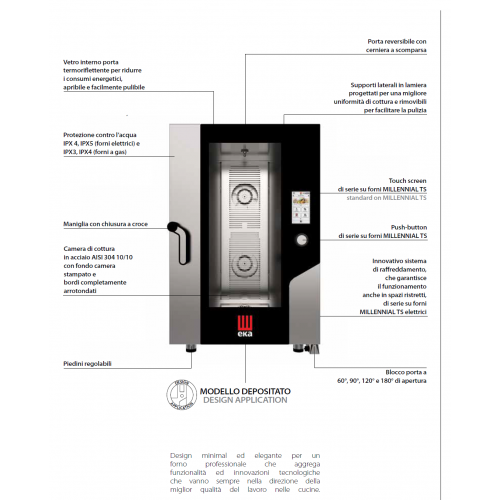 FORNO A GAS COMBINATO TOUCH SCREEN... FORNO A GAS COMBINATO TOUCH SCREEN...
