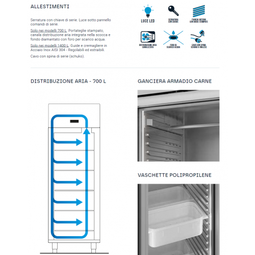 ARMADIO FRIGO PROFESSIONALE 700 PORTA... ARMADIO FRIGO PROFESSIONALE 700 PORTA...