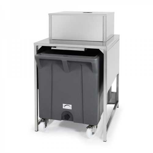 CONTENITORE PER GHIACCIO CAPACITA' 108 KG RISERVA 17 KG DIMENSIONI L79,5XP106XH128,4