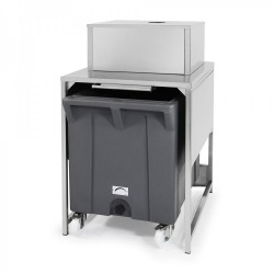CONTENITORE PER GHIACCIO CAPACITA' 108 KG RISERVA 17 KG DIMENSIONI L79,5XP106XH128,4